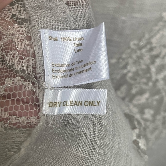 FLORABELLA Tivoli Short 100% Linen Gauze Tunic {$337} SKU# Tivoli-Sht-White Tan - Picture 7 of 9